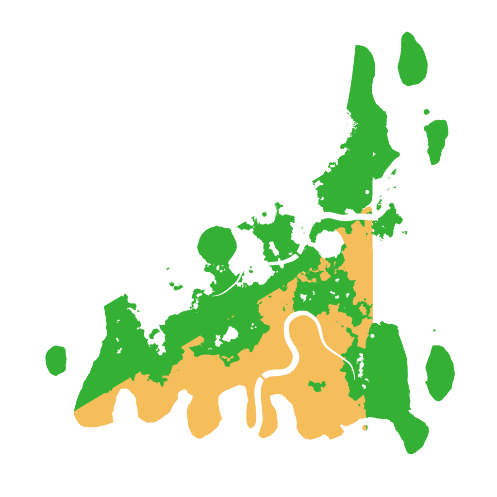 Biome Rust Map: Procedural Map, Size: 3500, Seed: 1395955962