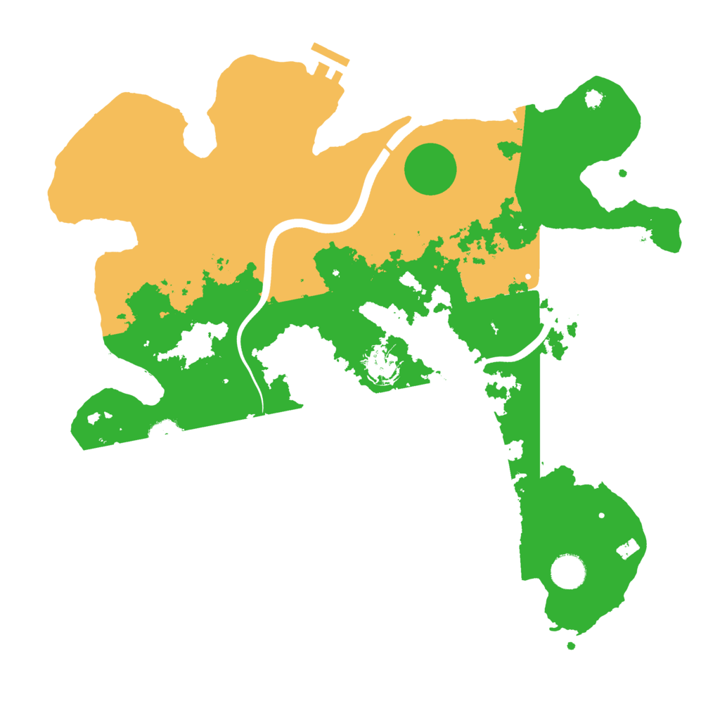 Biome Rust Map: Procedural Map, Size: 3650, Seed: 1816027392