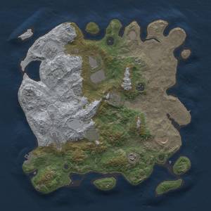 Thumbnail Rust Map: Procedural Map, Size: 3750, Seed: 7622495, 17 Monuments