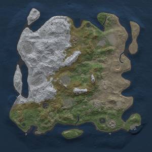 Thumbnail Rust Map: Procedural Map, Size: 3750, Seed: 1452899204, 17 Monuments