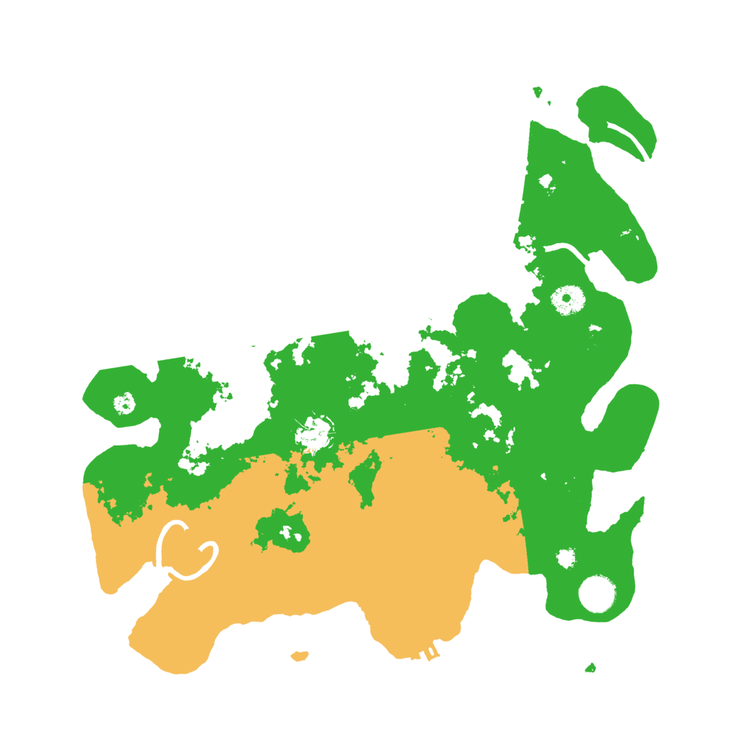 Biome Rust Map: Procedural Map, Size: 3500, Seed: 53790341