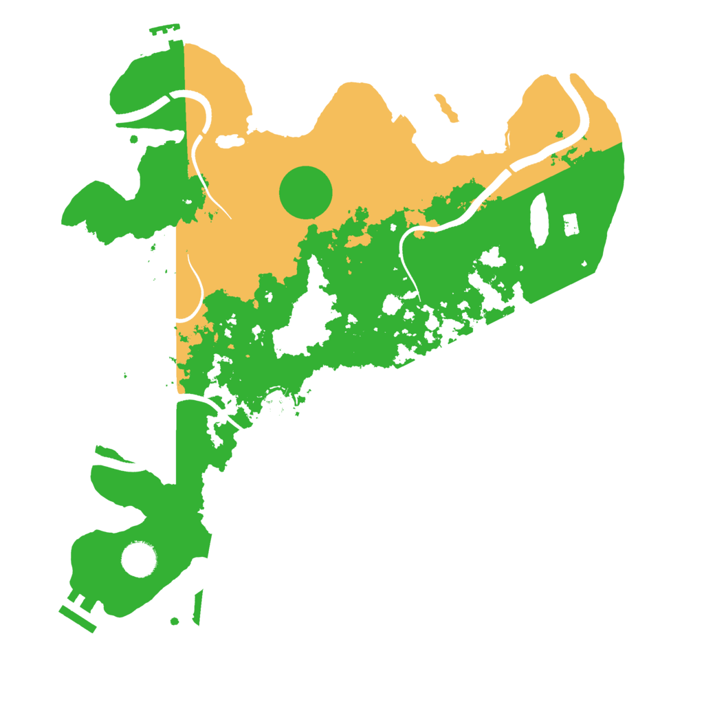 Biome Rust Map: Procedural Map, Size: 3500, Seed: 34255748