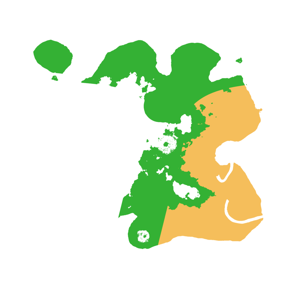 Biome Rust Map: Procedural Map, Size: 2500, Seed: 1125825148