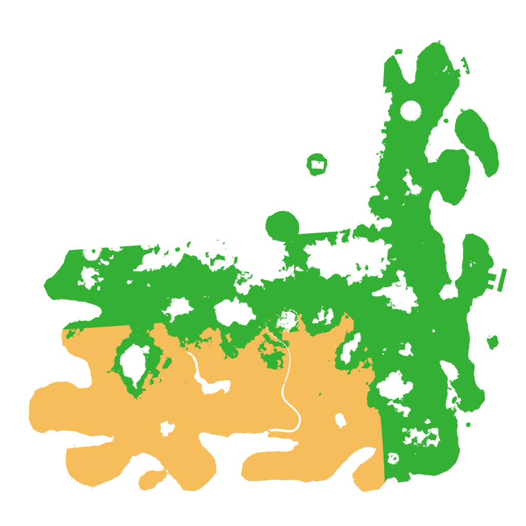 Biome Rust Map: Procedural Map, Size: 4550, Seed: 207