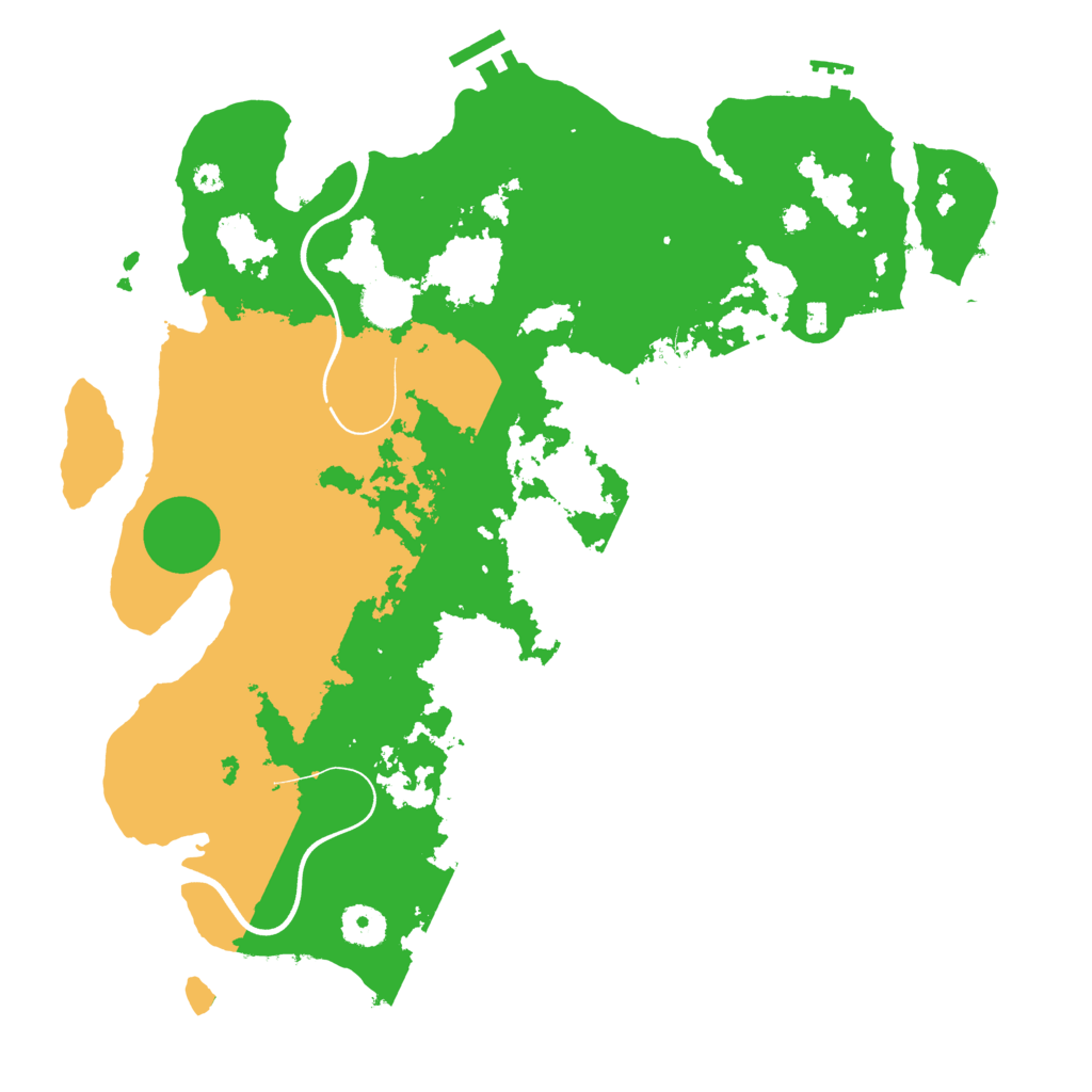 Biome Rust Map: Procedural Map, Size: 3750, Seed: 1435480242