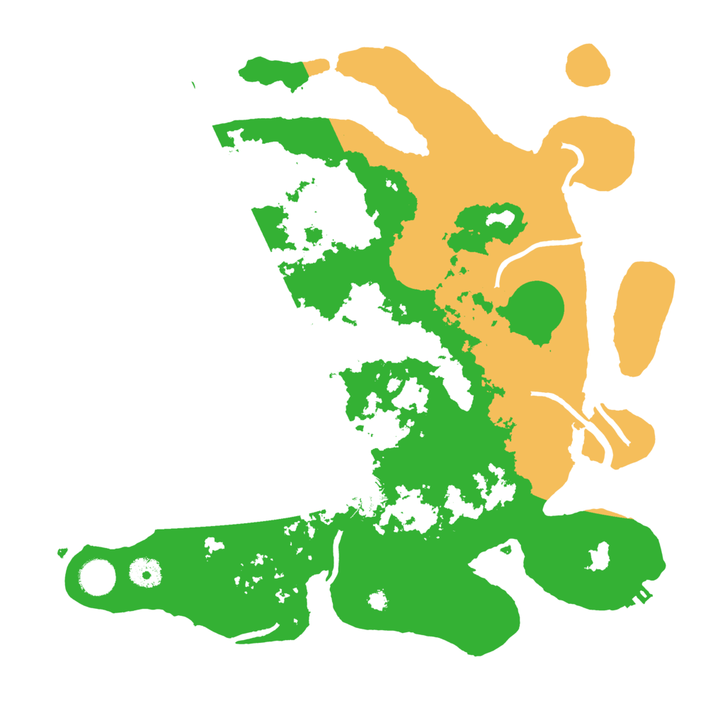 Biome Rust Map: Procedural Map, Size: 3500, Seed: 5572