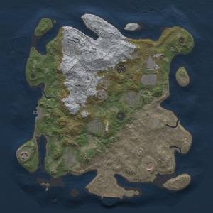 Thumbnail Rust Map: Procedural Map, Size: 3600, Seed: 23565, 16 Monuments