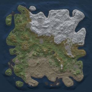 Thumbnail Rust Map: Procedural Map, Size: 4500, Seed: 821571416, 18 Monuments