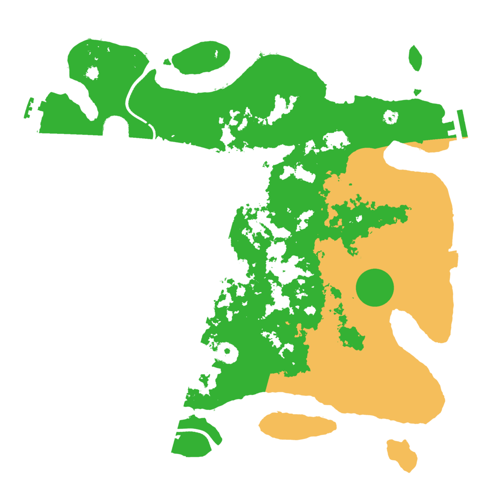 Biome Rust Map: Procedural Map, Size: 3500, Seed: 52189661