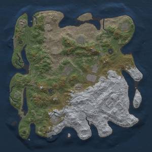 Thumbnail Rust Map: Procedural Map, Size: 4000, Seed: 456572942, 16 Monuments