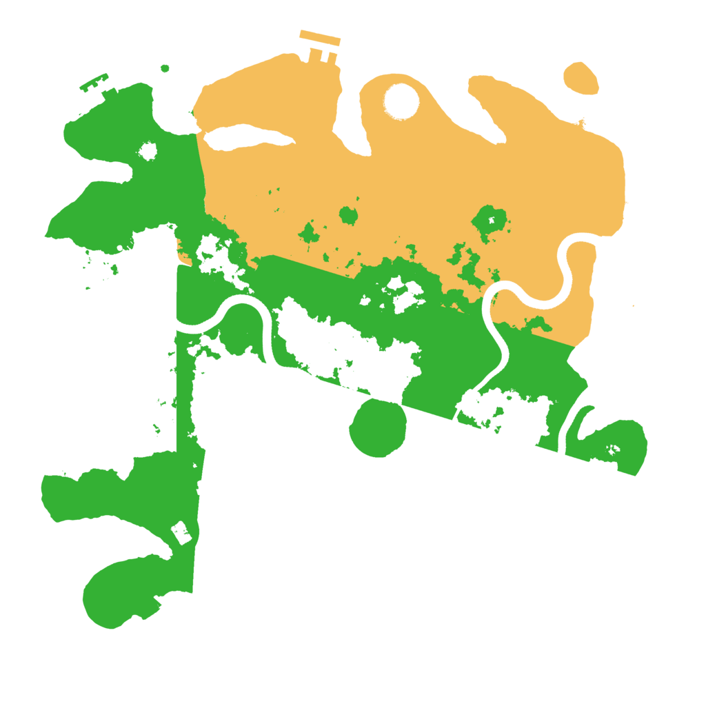 Biome Rust Map: Procedural Map, Size: 3500, Seed: 329446626