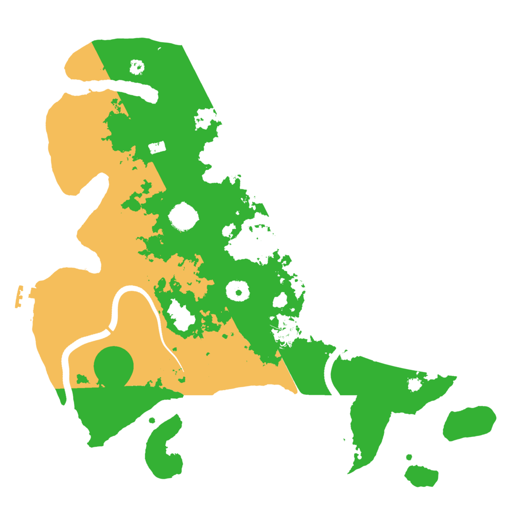 Biome Rust Map: Procedural Map, Size: 3500, Seed: 891841873