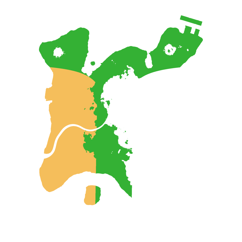 Biome Rust Map: Procedural Map, Size: 2200, Seed: 1279204670