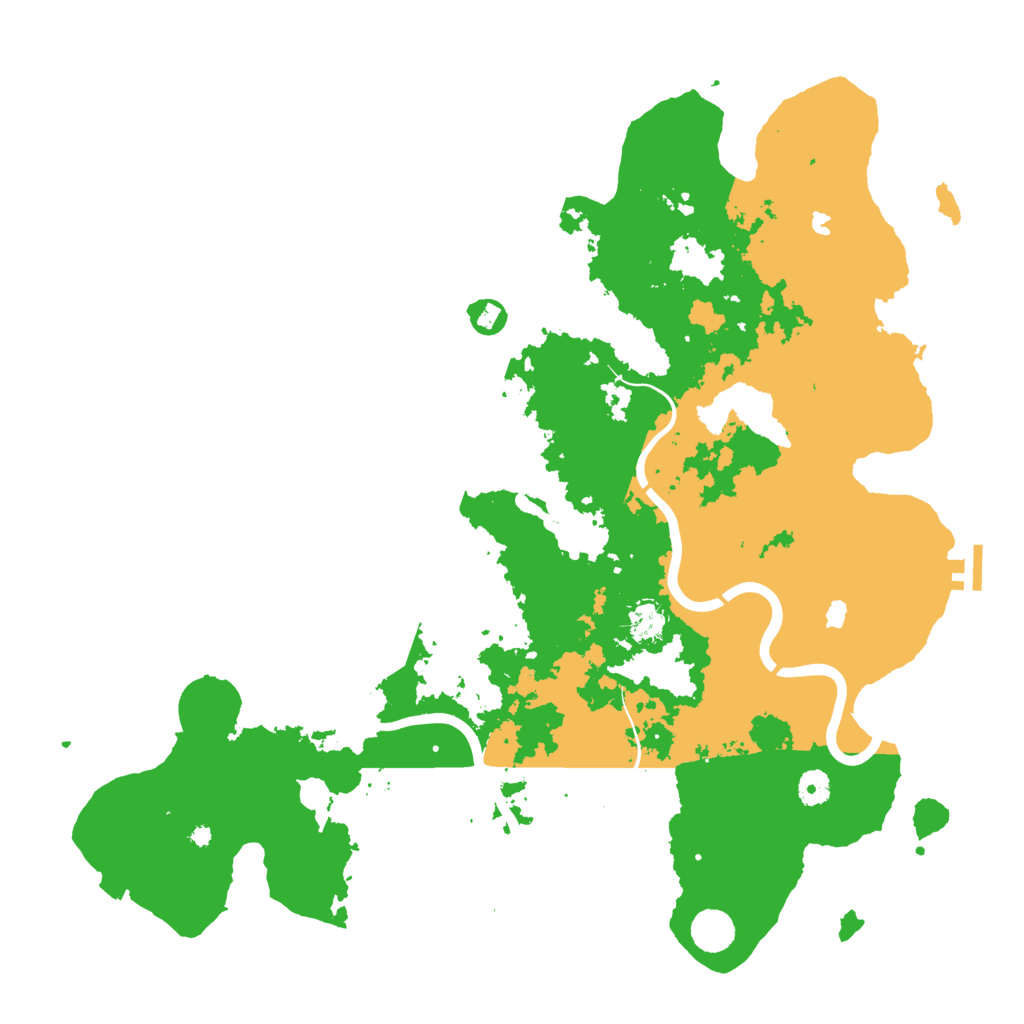Biome Rust Map: Procedural Map, Size: 4500, Seed: 131231915