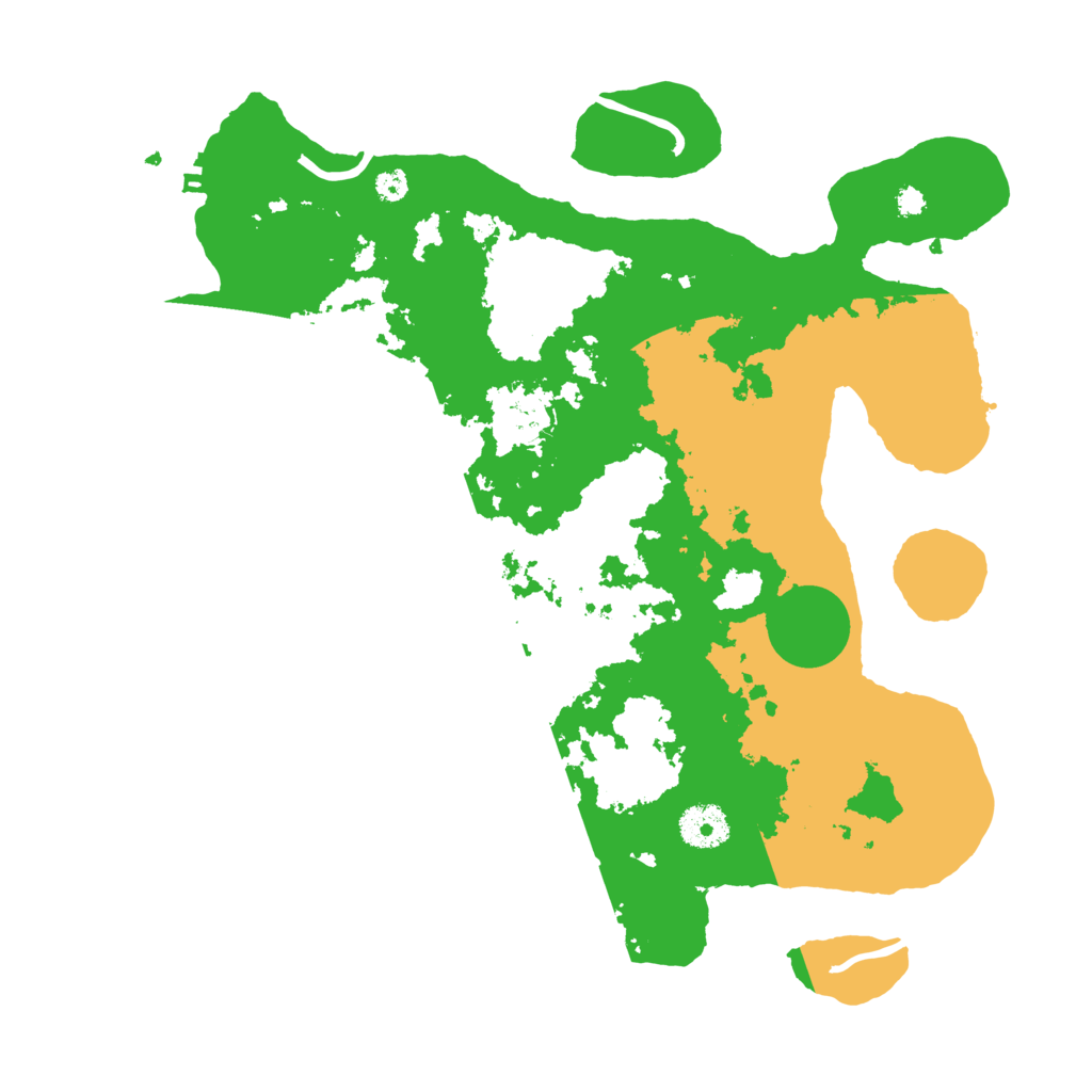 Biome Rust Map: Procedural Map, Size: 3500, Seed: 20230207
