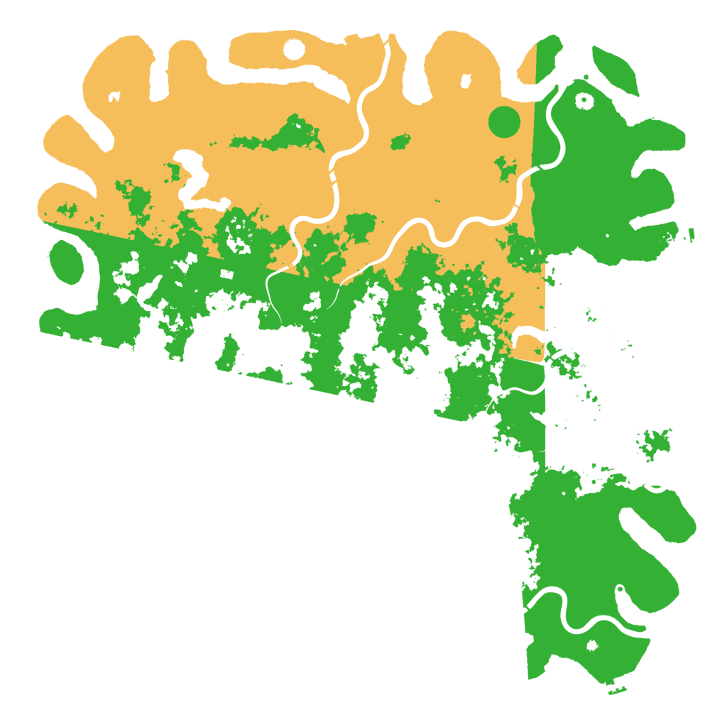 Biome Rust Map: Procedural Map, Size: 6000, Seed: 80082