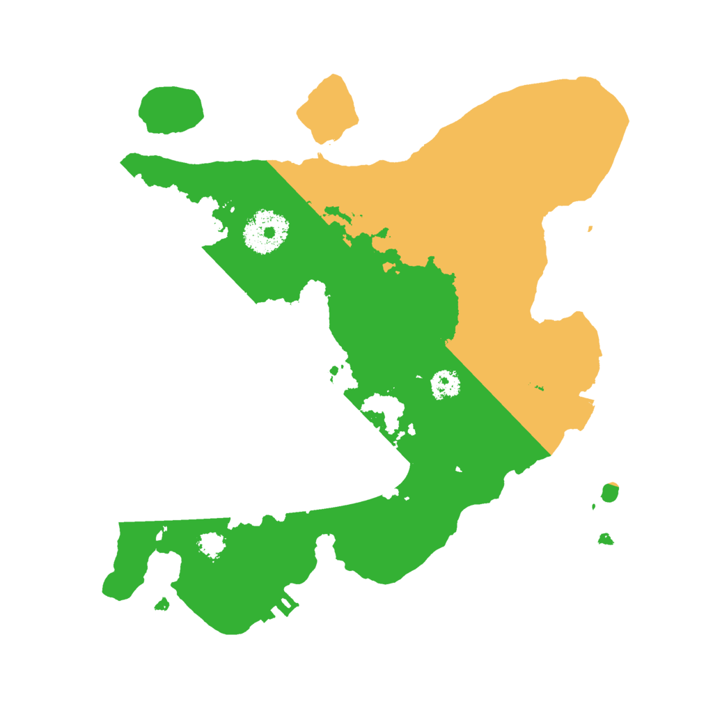 Biome Rust Map: Procedural Map, Size: 2500, Seed: 1672678699