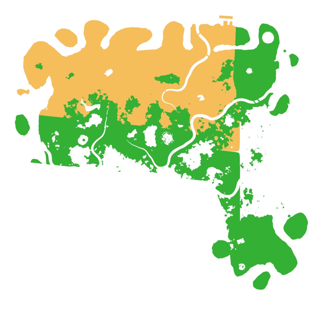 Biome Rust Map: Procedural Map, Size: 4800, Seed: 291174696