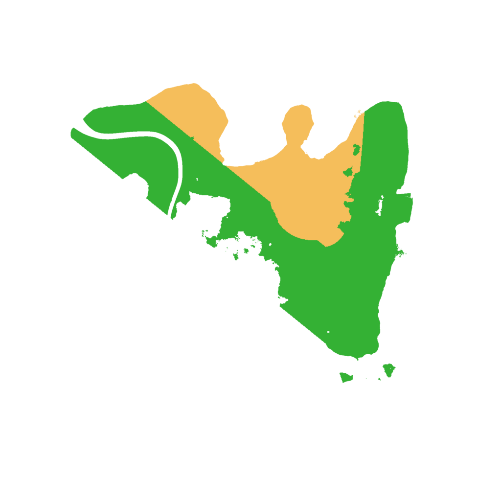 Biome Rust Map: Procedural Map, Size: 2000, Seed: 285755757