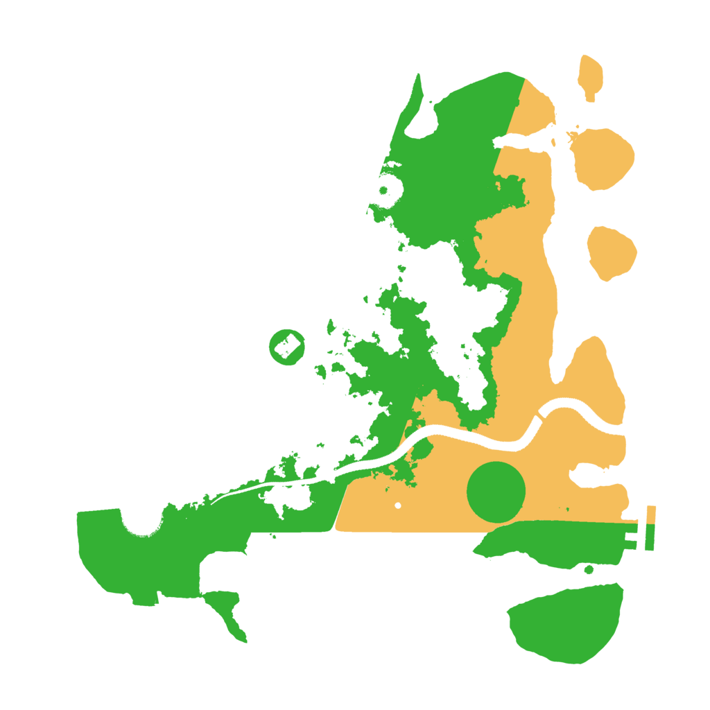 Biome Rust Map: Procedural Map, Size: 3200, Seed: 4582