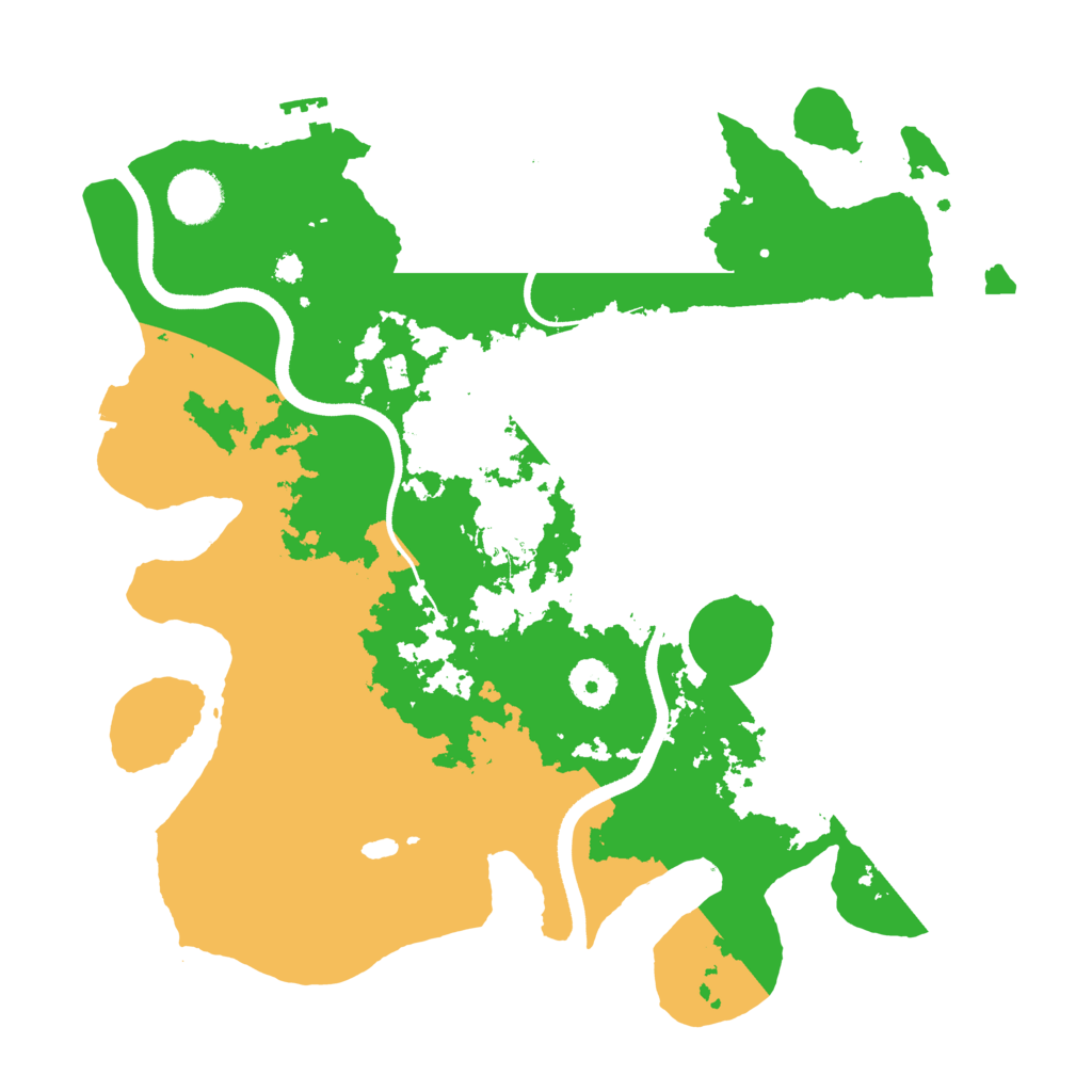 Biome Rust Map: Procedural Map, Size: 3500, Seed: 760080460