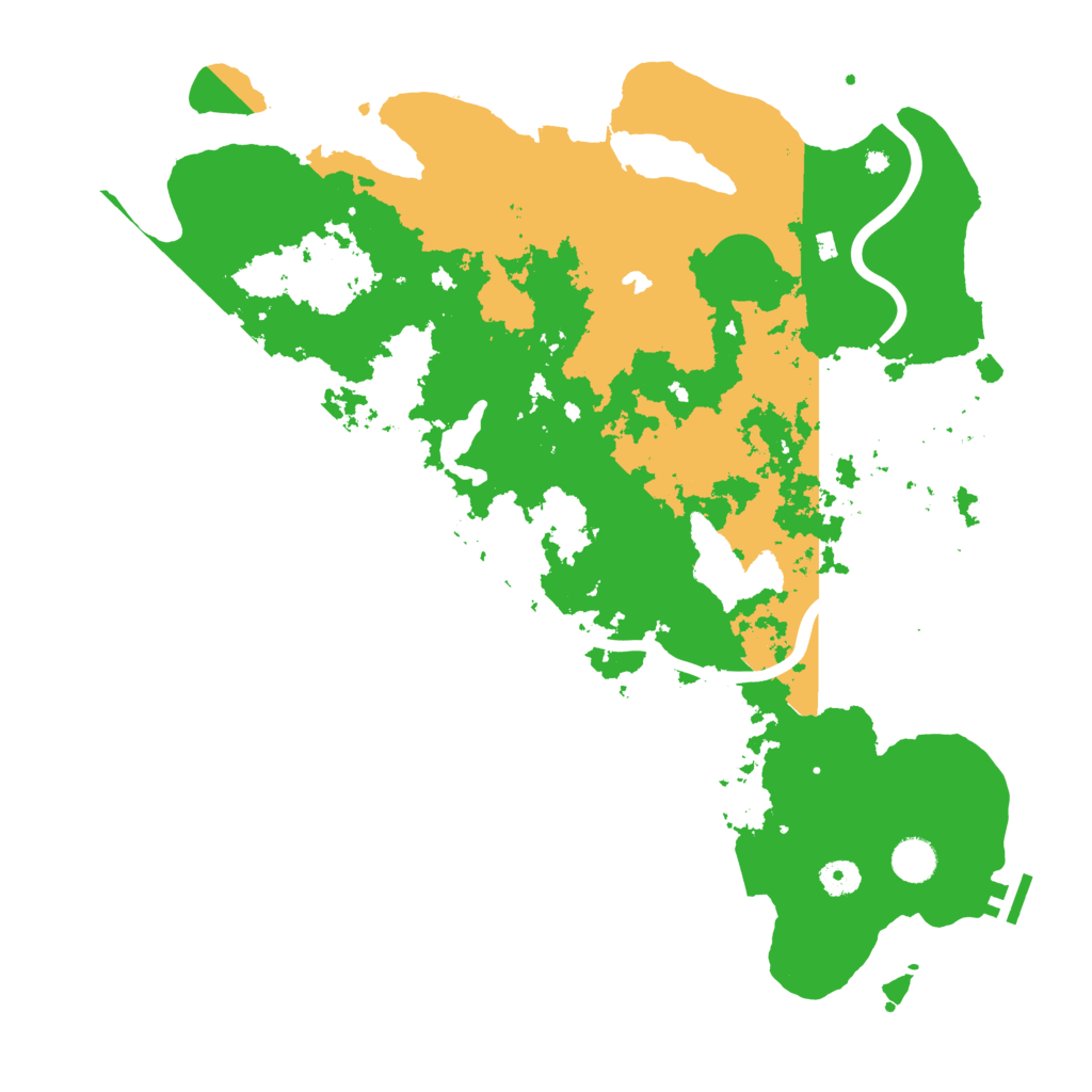 Biome Rust Map: Procedural Map, Size: 4300, Seed: 222508