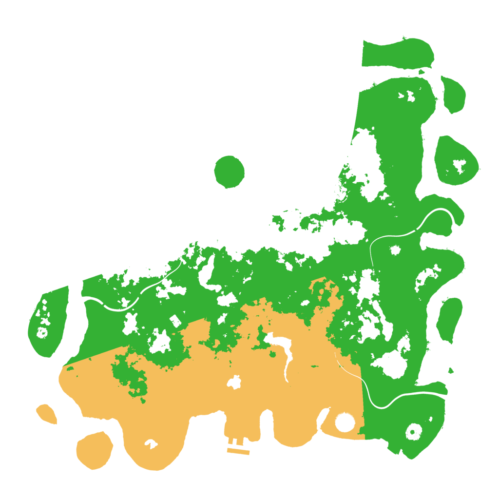 Biome Rust Map: Procedural Map, Size: 4500, Seed: 1097151501
