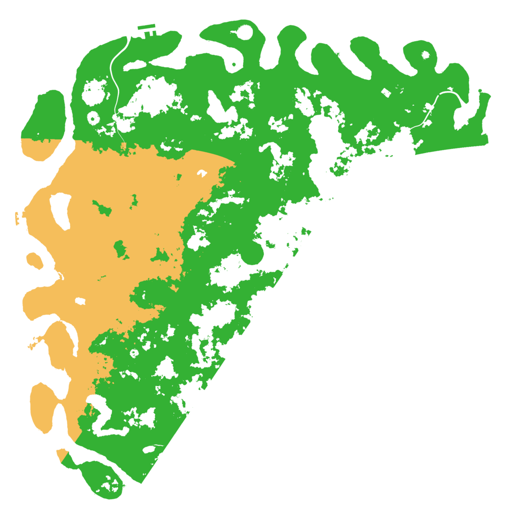 Biome Rust Map: Procedural Map, Size: 6000, Seed: 38449298