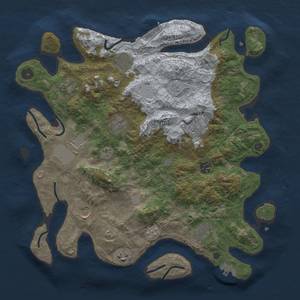 Thumbnail Rust Map: Procedural Map, Size: 3800, Seed: 5509219, 17 Monuments