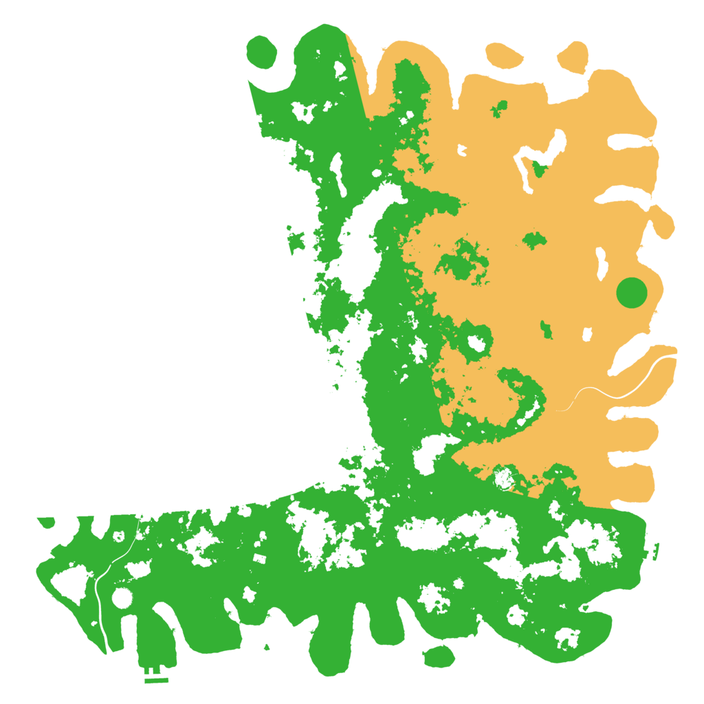 Biome Rust Map: Procedural Map, Size: 6000, Seed: 97650765