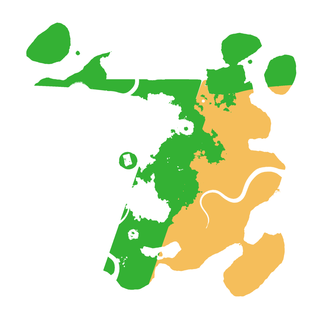 Biome Rust Map: Procedural Map, Size: 3000, Seed: 2766