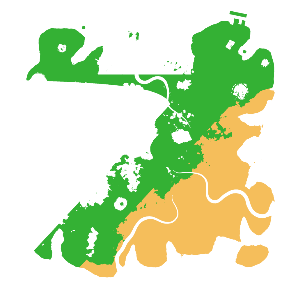 Biome Rust Map: Procedural Map, Size: 3500, Seed: 492295245