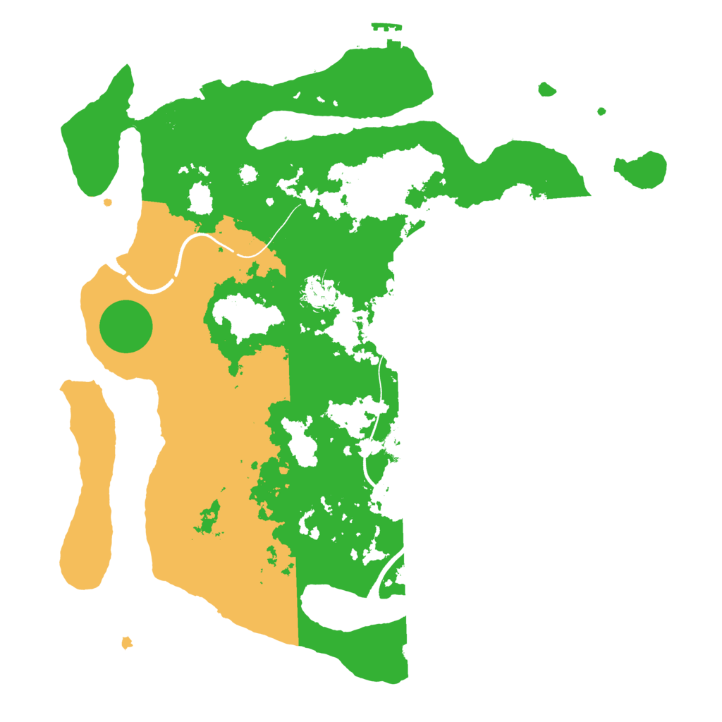 Biome Rust Map: Procedural Map, Size: 3600, Seed: 1972223978