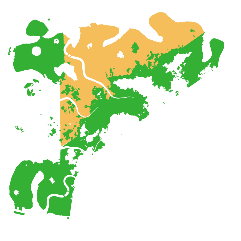Biome Rust Map: Procedural Map, Size: 4500, Seed: 696725676