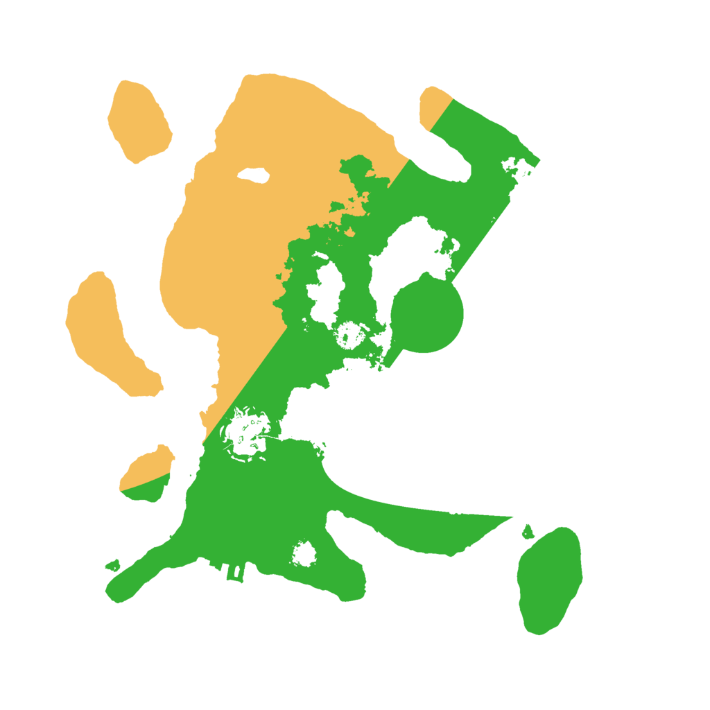 Biome Rust Map: Procedural Map, Size: 2600, Seed: 128