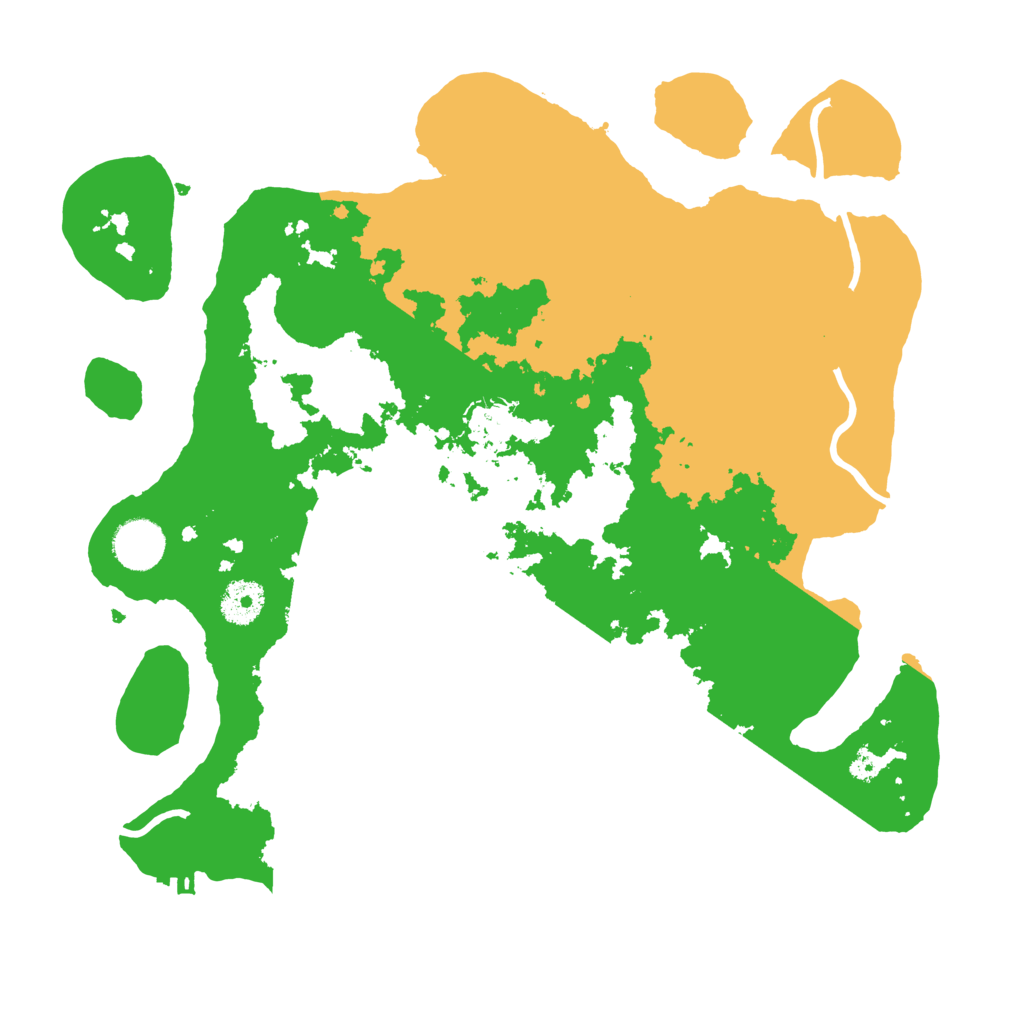 Biome Rust Map: Procedural Map, Size: 3500, Seed: 12545