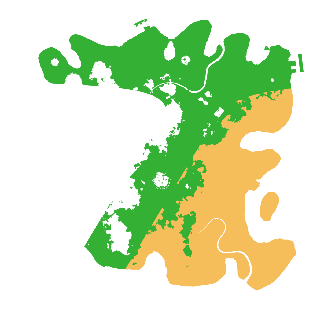 Biome Rust Map: Procedural Map, Size: 3500, Seed: 2046703817