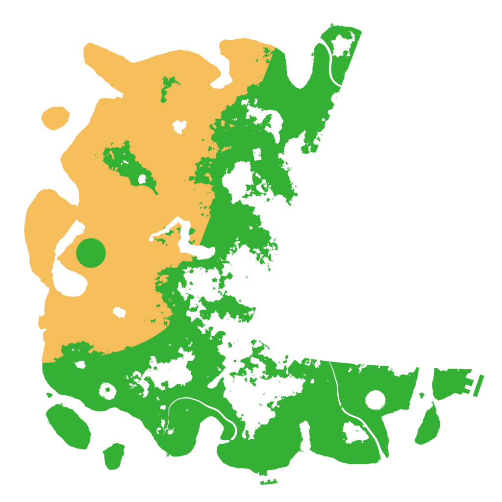 Biome Rust Map: Procedural Map, Size: 4500, Seed: 1625568629
