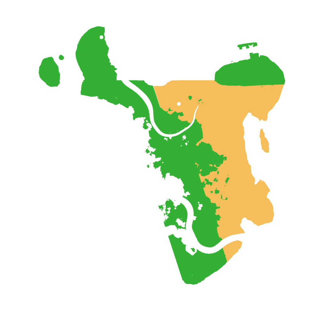 Biome Rust Map: Procedural Map, Size: 2500, Seed: 431222