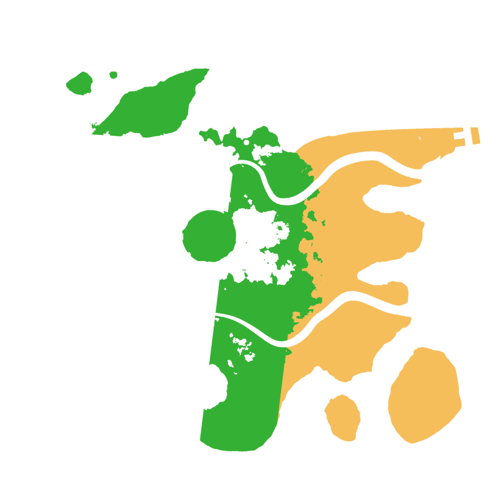 Biome Rust Map: Procedural Map, Size: 2600, Seed: 123412777