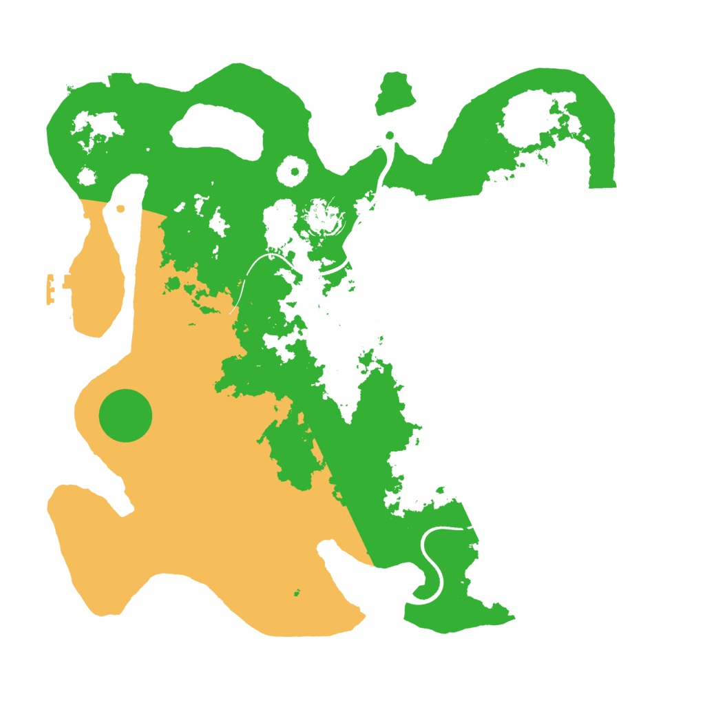 Biome Rust Map: Procedural Map, Size: 3500, Seed: 1691636497