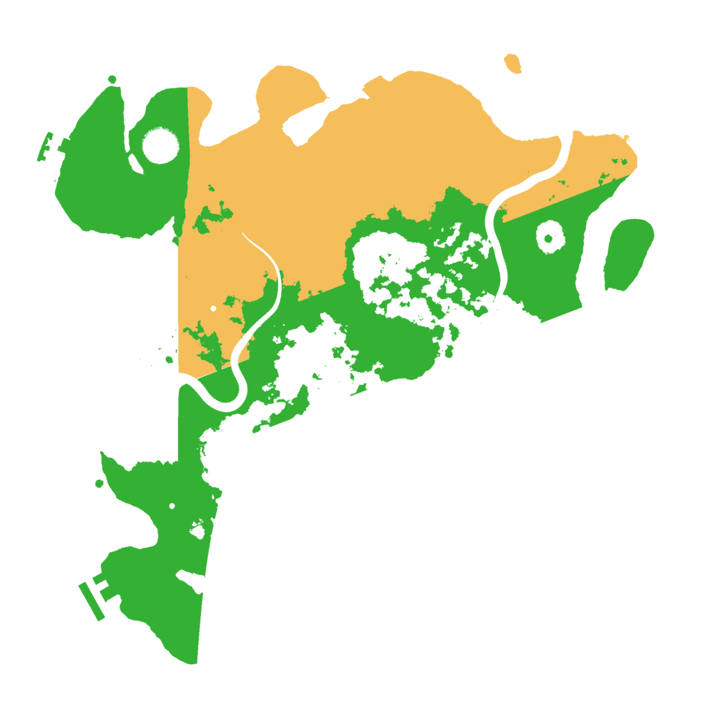 Biome Rust Map: Procedural Map, Size: 3500, Seed: 690877605