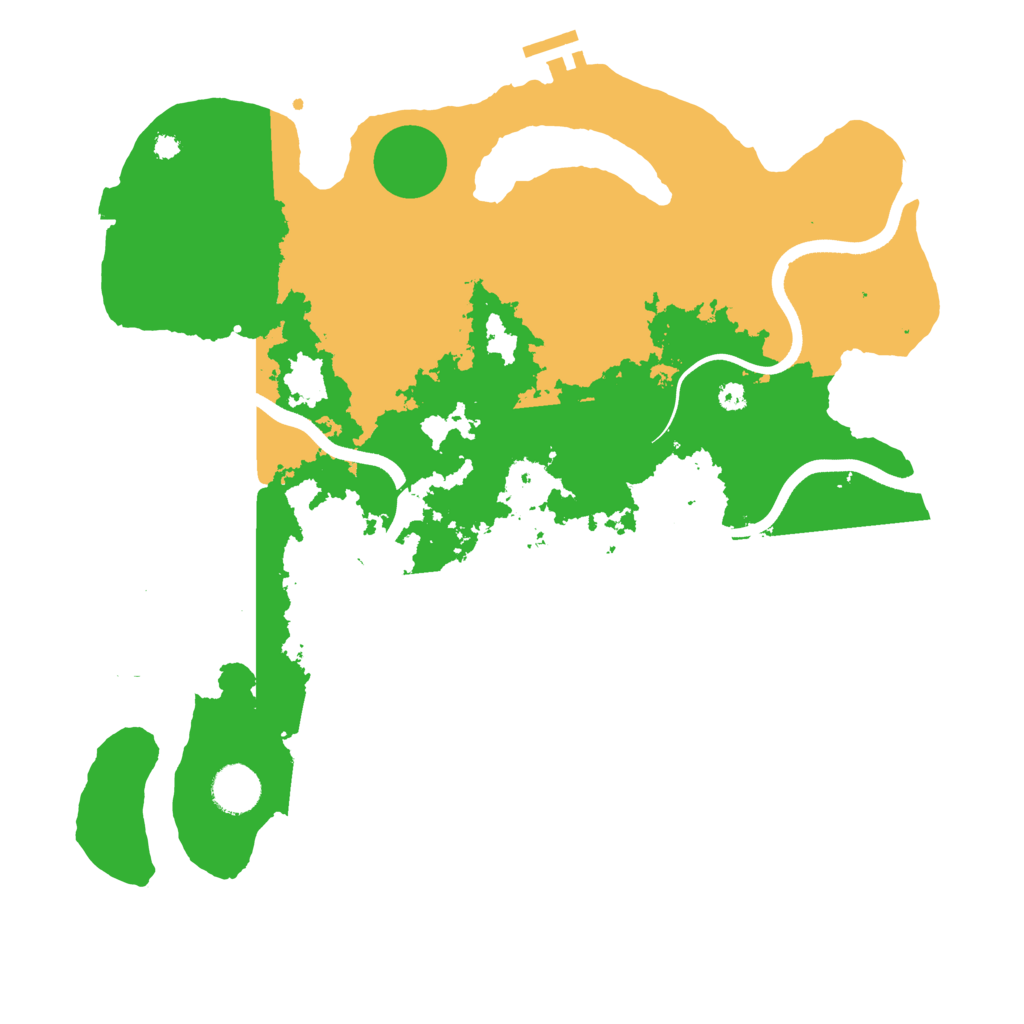 Biome Rust Map: Procedural Map, Size: 3700, Seed: 332323232