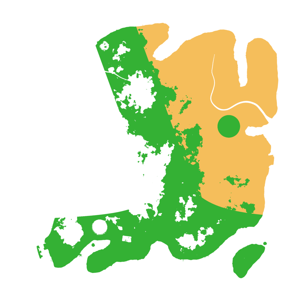 Biome Rust Map: Procedural Map, Size: 3500, Seed: 1688591946