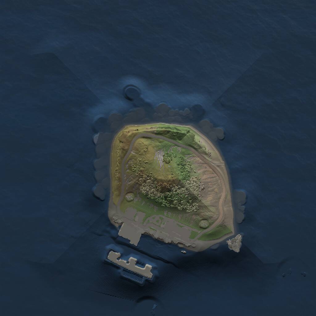 Rust Map: Procedural Map, Size: 1000, Seed: 382623397, 2 Monuments