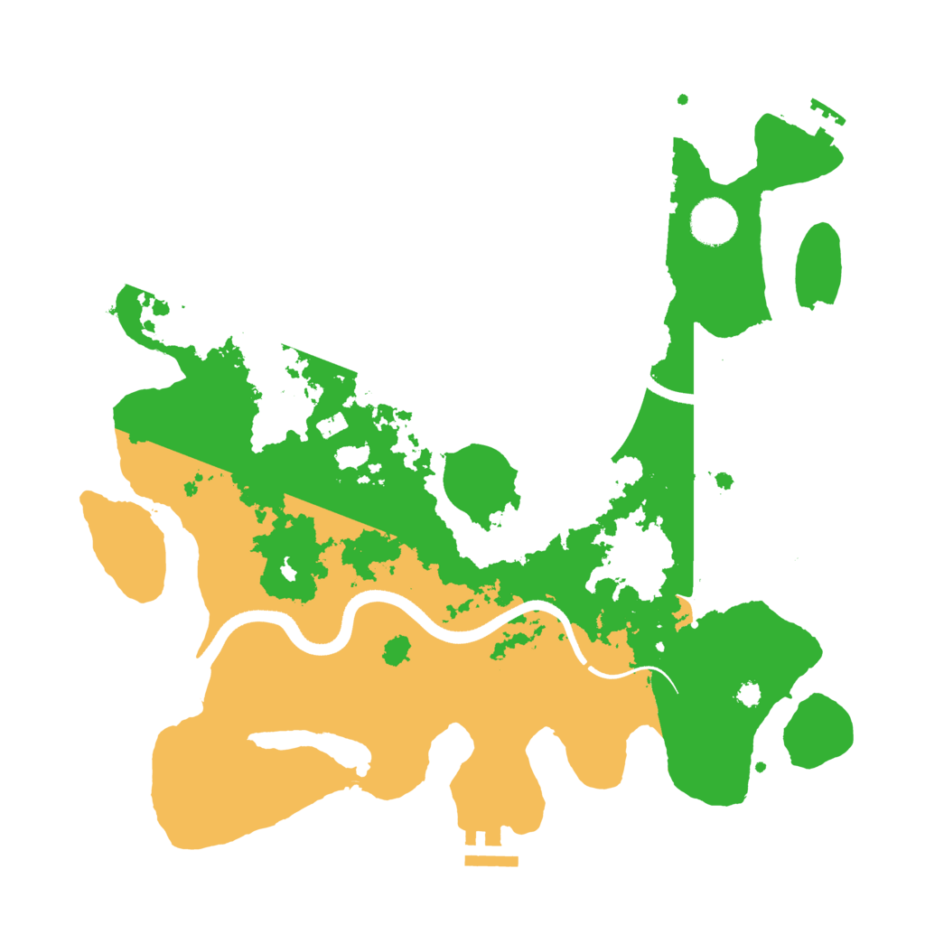 Biome Rust Map: Procedural Map, Size: 3500, Seed: 41007024