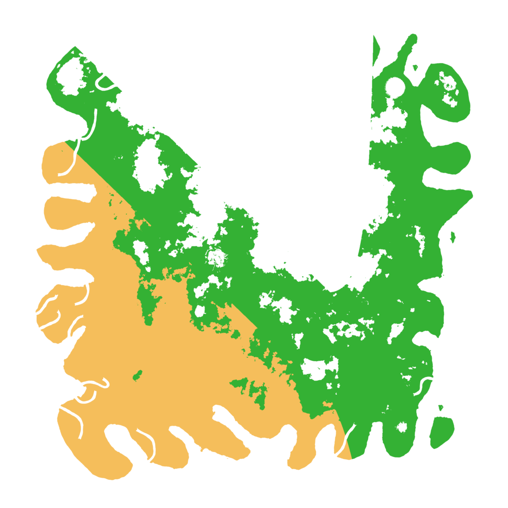 Biome Rust Map: Procedural Map, Size: 4500, Seed: 119525