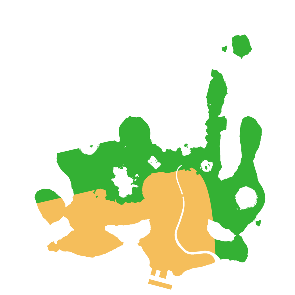 Biome Rust Map: Procedural Map, Size: 2500, Seed: 216115279
