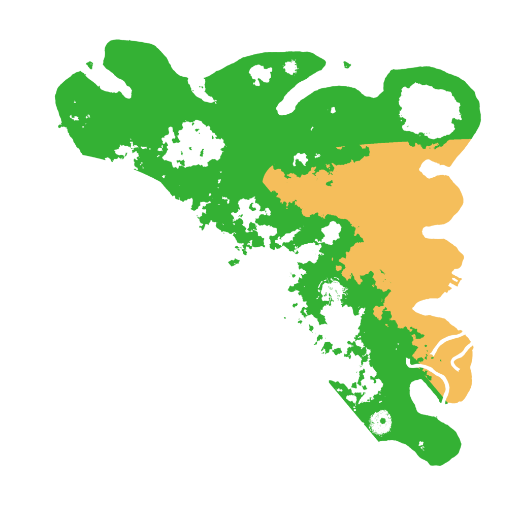 Biome Rust Map: Procedural Map, Size: 3500, Seed: 32394