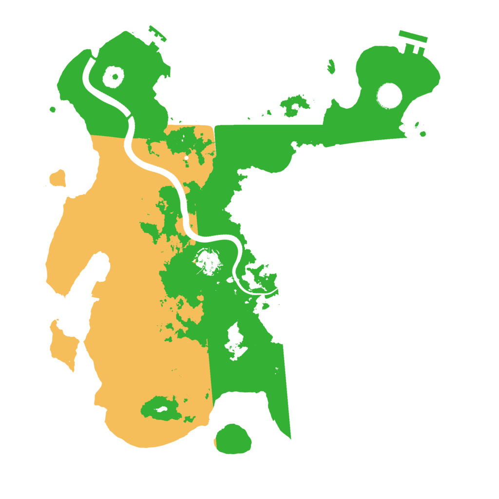 Biome Rust Map: Procedural Map, Size: 3500, Seed: 5400131